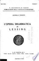 L'opera drammatica di Lessing
