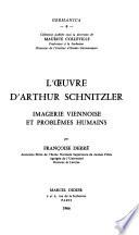 L'Œuvre d'Arthur Schnitzler