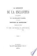 La abolición de la esclavitud en países de colonización europea