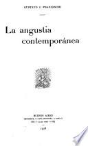 La angustia contemporánea