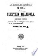 La Asamblea española de 1854, y la cuestión religiosa
