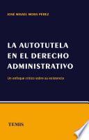La autotutela en el derecho administrativo