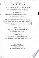 La biblia Vulgata latina traducida al espanol