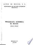 La Bibliografía económica de México