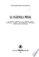 La cláusula penal