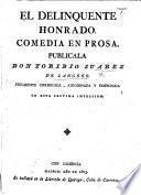 La Comedia nueva, ó el Café. Comedia en dos actos en prosa. By L. Fernández de Moratín