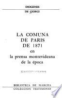 La Comuna de Paris de 1871 en la prensa montevideana de la época