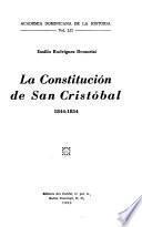 La Constitución de San Cristóbal, 1844-1854