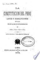 La constitución del Peru