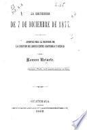 La convención de 7 de diciembre de 1877