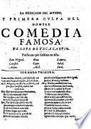 La Creacion del Mundo y primera culpa del hombre, comedia famosa