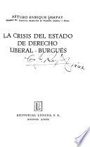 La crisis del estado de derecho liberal-burgués
