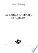 La crítica literaria de Galdós