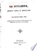 La curarina, antidoto contra el Montalvismo