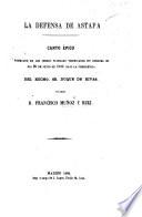 La Defensa de Astapa. Canto épico premiado, etc