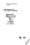 La dimensión humana en las ciudades y metrópolis