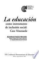 La educación como instrumento de inclusión social