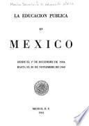 La educación pública en Mexico