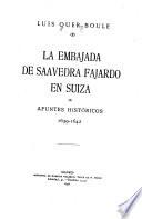 La embajada de Saavedra Fajardo en Suiza