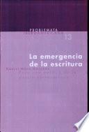La emergencia de la escritura