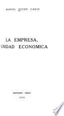 La empresa, unidad economica