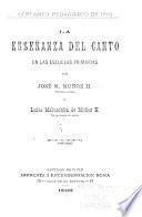 La Enseñanza del canto en las escuelas primarias