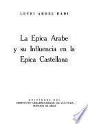 La epica arabe y su influencia en la epica castellana