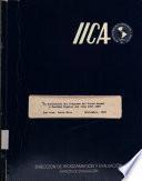 La evaluación del Programa del Salud Animal y Sanidad Vegetal del IICA 1987-1989