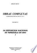 La exposición nacional de Venezuela en 1883, 1