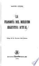 La filosofía del derecho argentina actual