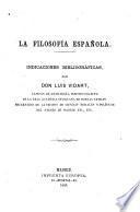 La filosofia española