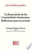 La financiación de las Comunidades Autónomas