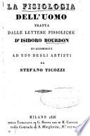 La fisiologia dell'uomo tratta dalle lettere fisioliche d'Isidoro Bourdon