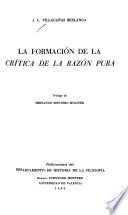 La formación de la crítica de la razón pura