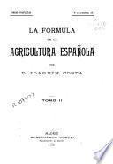 La fórmula de la agricultura española