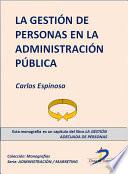 La gestión de personas de la Administración Pública