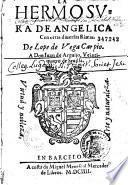 La Hermosura de Angelica, con otras diversas rimas...