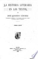 La historia literaria en los textos
