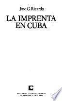 La imprenta en Cuba
