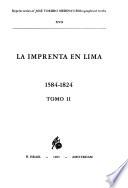 La imprenta en Lima (1584-1824): 1651-1700. Siglo XVIII (1701-1767)