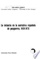 La infancia en la narrativa española de posguerra, 1939-1978