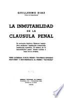 La inmutabilidad de la cláusula penal