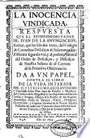 La inocencia vindicada