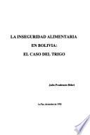 La inseguridad alimentaria en Bolivia