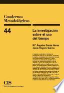 La investigación sobre el uso del tiempo