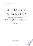 La Legión Española: Desde 1936 hasta nuestros días