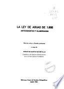 La ley de aguas de 1866