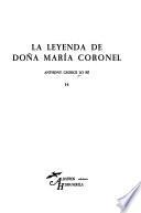 La leyenda de doña María Coronel