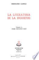 La literatura de la inquietud