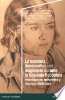 La memoria democrática del magisterio durante la Segunda República